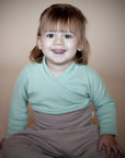 COMINUM KIMONO CHILD in Green Sage