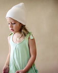 Allergen-free cotton beanie for sensitive babies