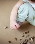 Allergen-free organic cotton leg warmers for delicate skin