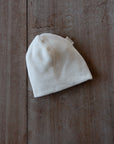 Natural-dyed organic baby bonnet for sensitive skin
