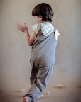 Organic cotton baby overall for natural movement