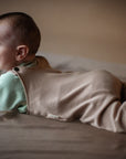 Sustainable cotton jumpsuit for growing children
