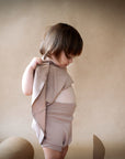 Unrestricted exploration baby bloomer in natural fibers