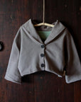 ALMOND jacket in Acorn Brown / Sage — garment photograph