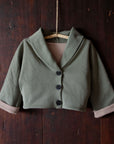 ALMOND jacket in Rosemary / Cinnamon — garment photograph