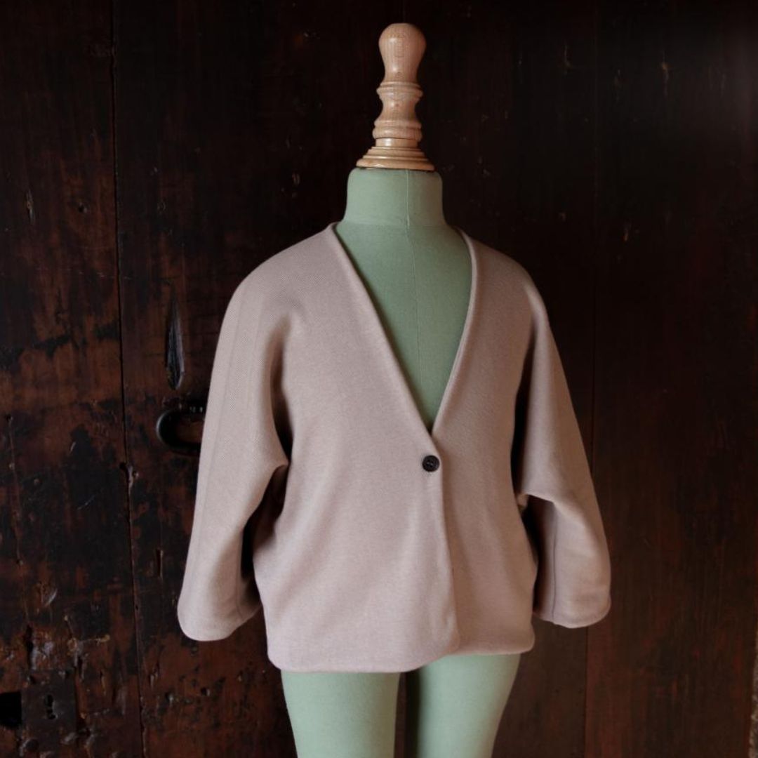TRIFOLIUM jacket in Cinnamon — garment photograph