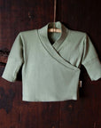 COMINUM KIMONO CHILD in Green Sage