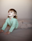 COMINUM KIMONO CHILD in Green Sage