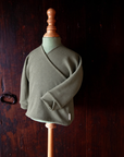HAZEL double-layer shirt in Rosemary on a mannequin
