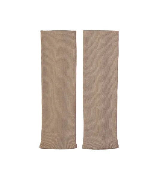 Breathable organic cotton leg warmers for free movement
