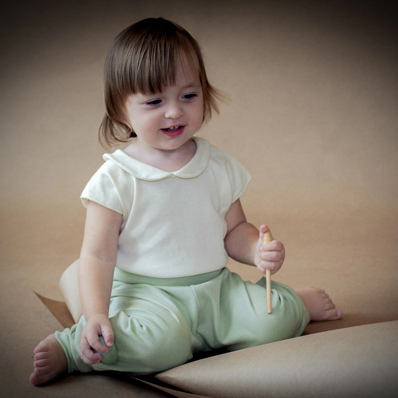 Chemical-free organic cotton tee for delicate skin