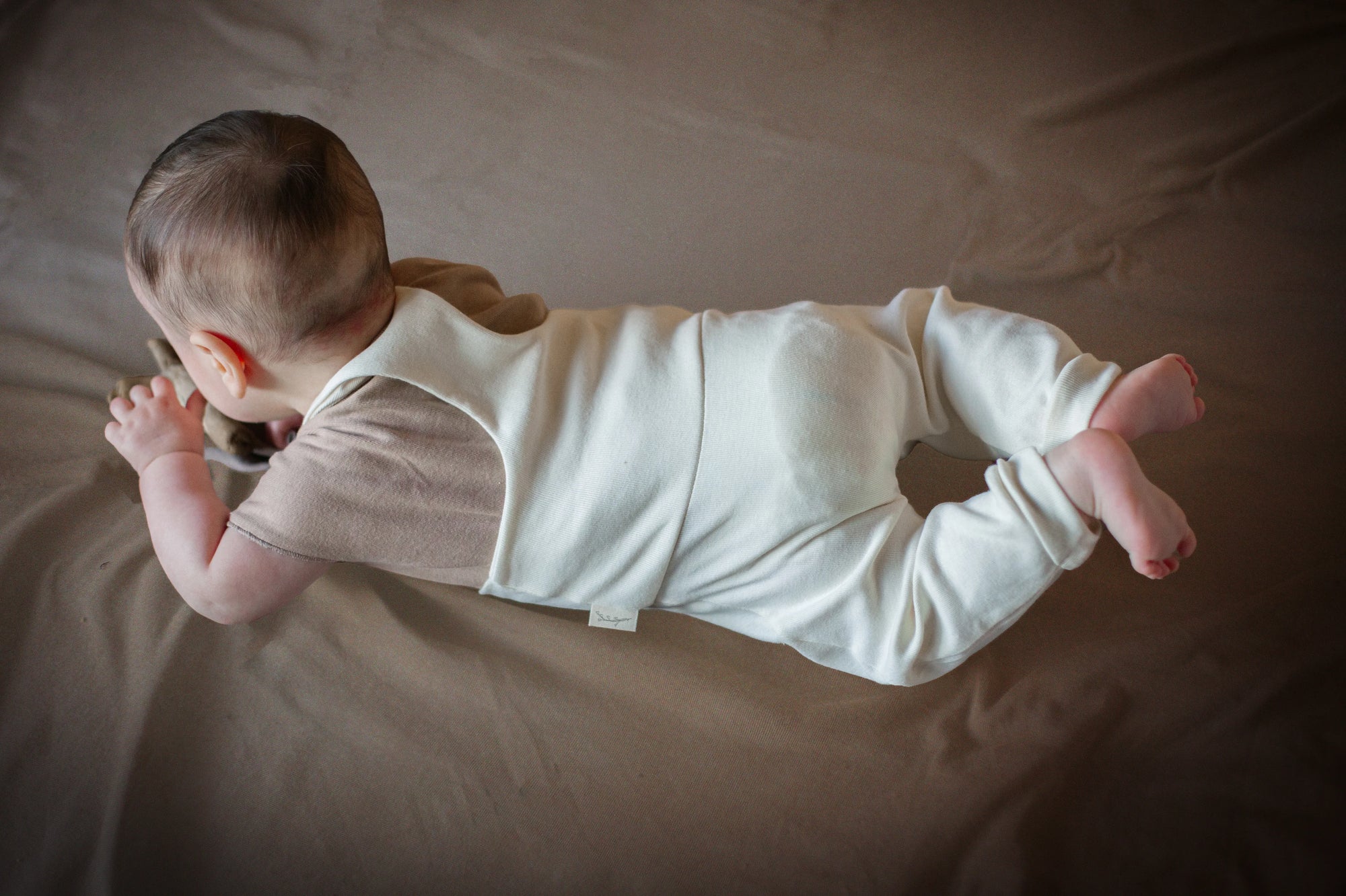 Eco-conscious organic cotton jumpsuit for sensitive babies