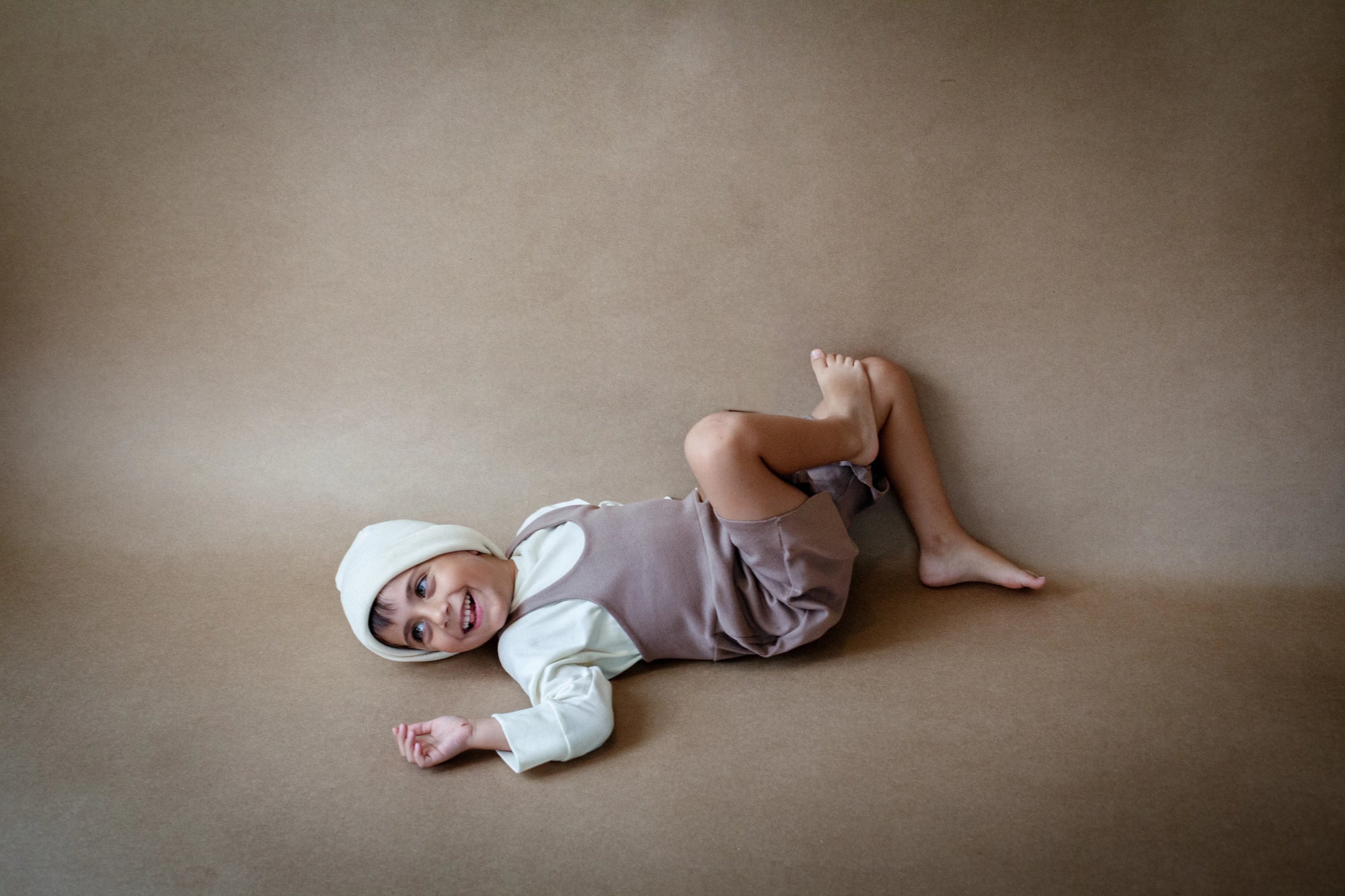 Eco-conscious organic cotton overall for sensitive babies