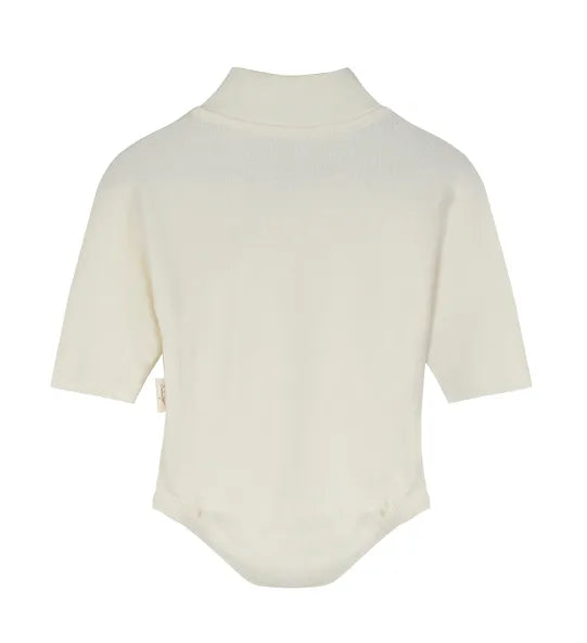 Eco-friendly organic baby bodysuit with natural dyes