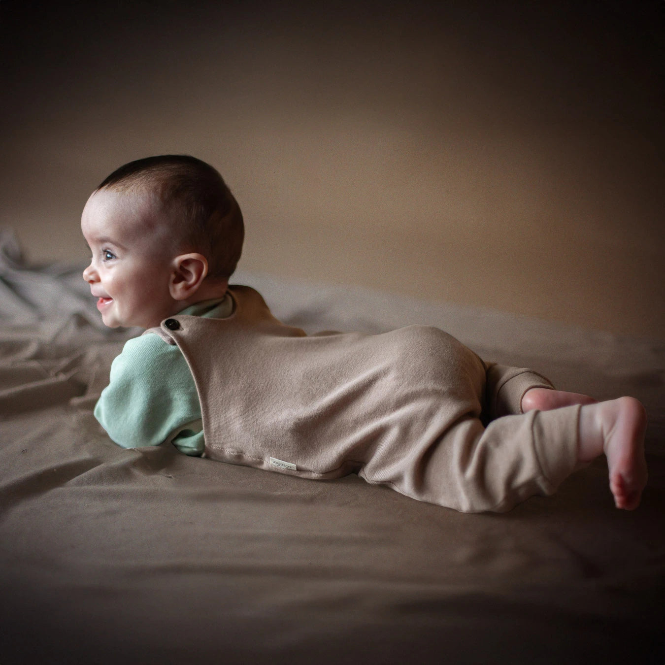 Eco-responsible organic cotton overall for children