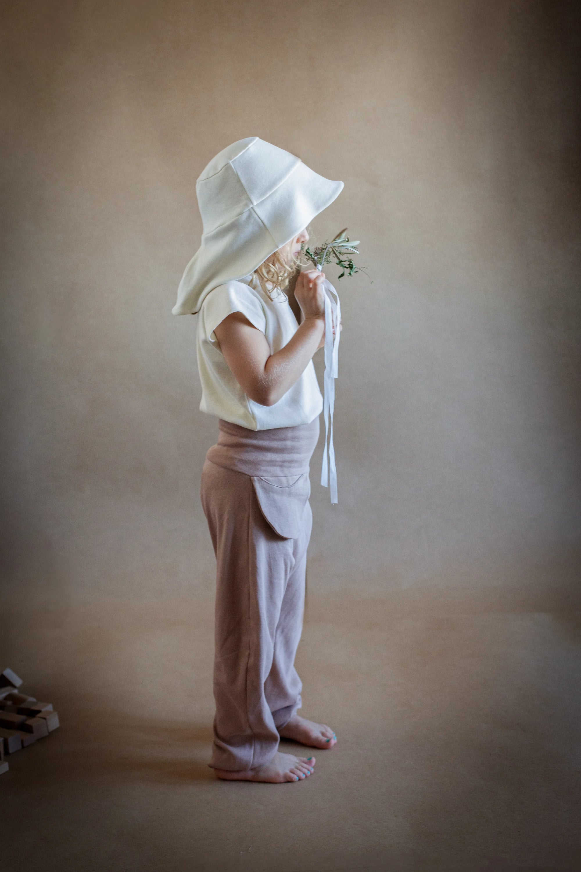 Ethically made organic trousers for active toddlers