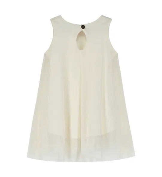 Gender-neutral organic cotton dress with natural dyes