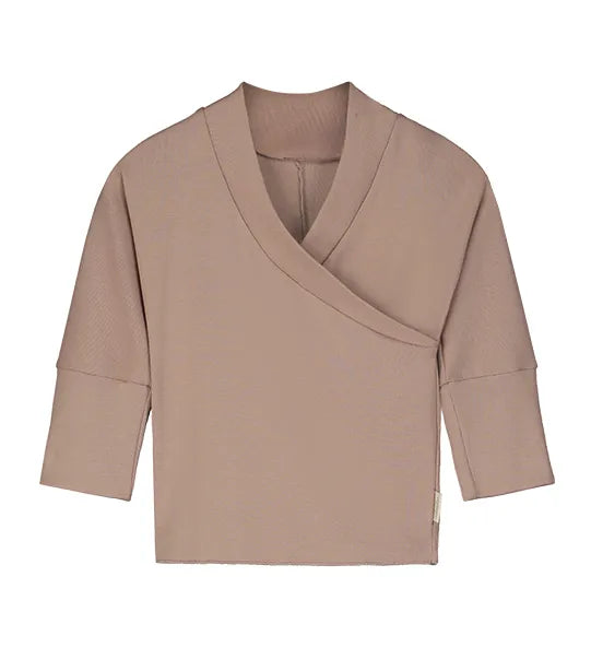 Gender-neutral organic cotton kimono with natural dyes