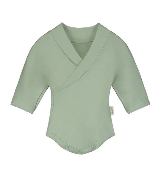 Locally made organic cotton bodysuit for free development