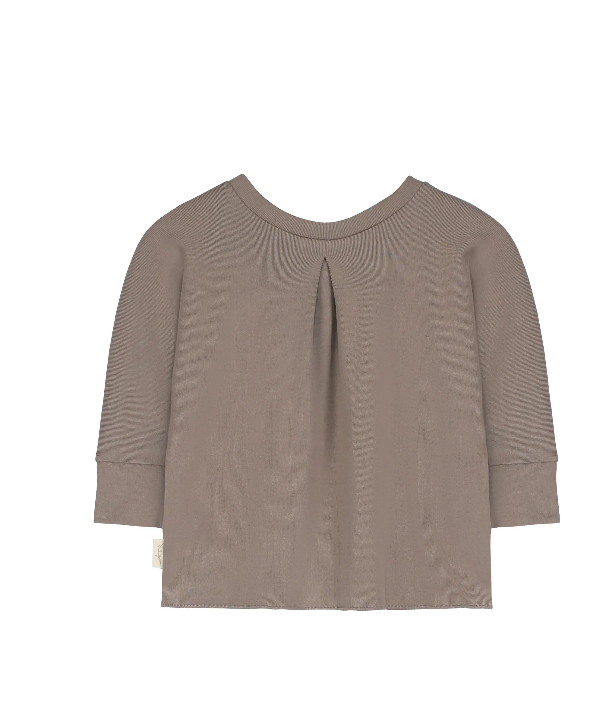 Movement-focused baby shirt with organic materials