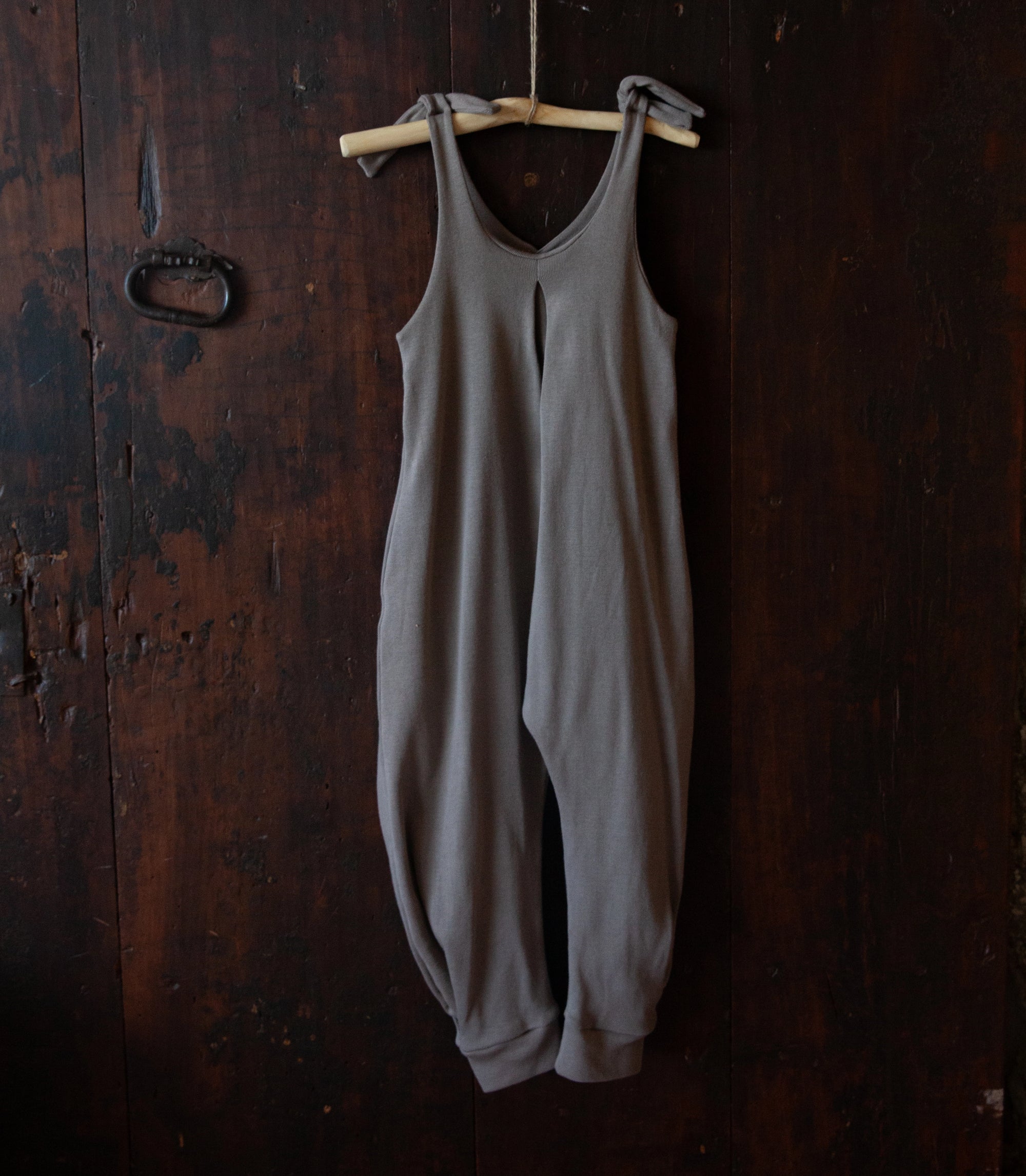 Natural fiber organic overall for easy movement