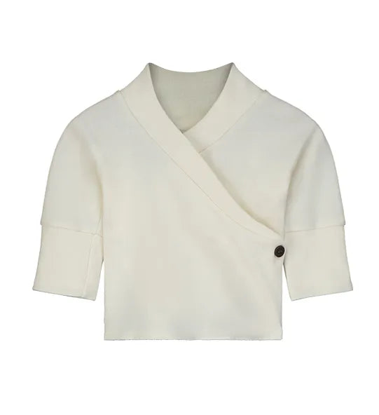 Natural growth supporting organic kimono with soft fabric