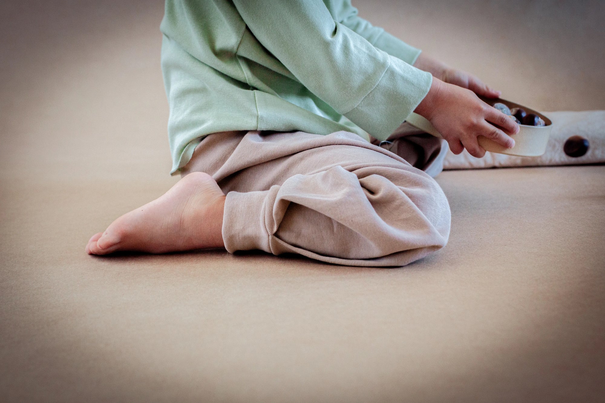 Pure cotton baby pants for natural flexibility