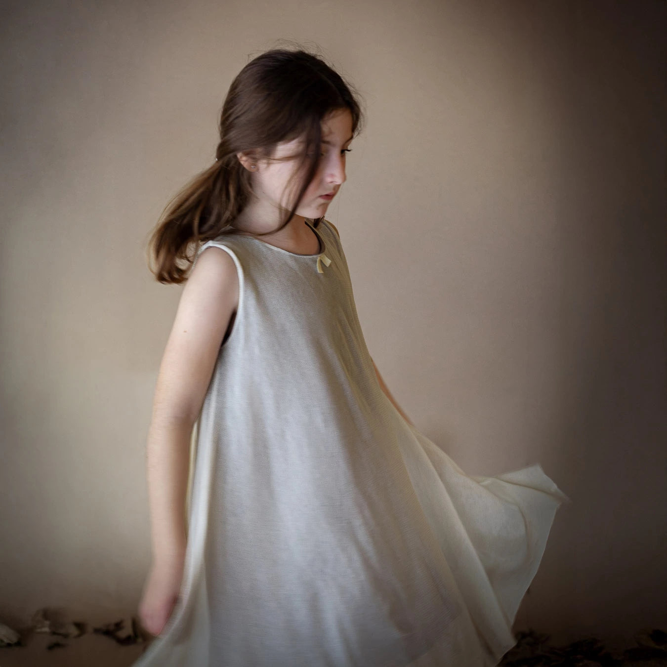 Pure organic cotton baby dress for skin comfort