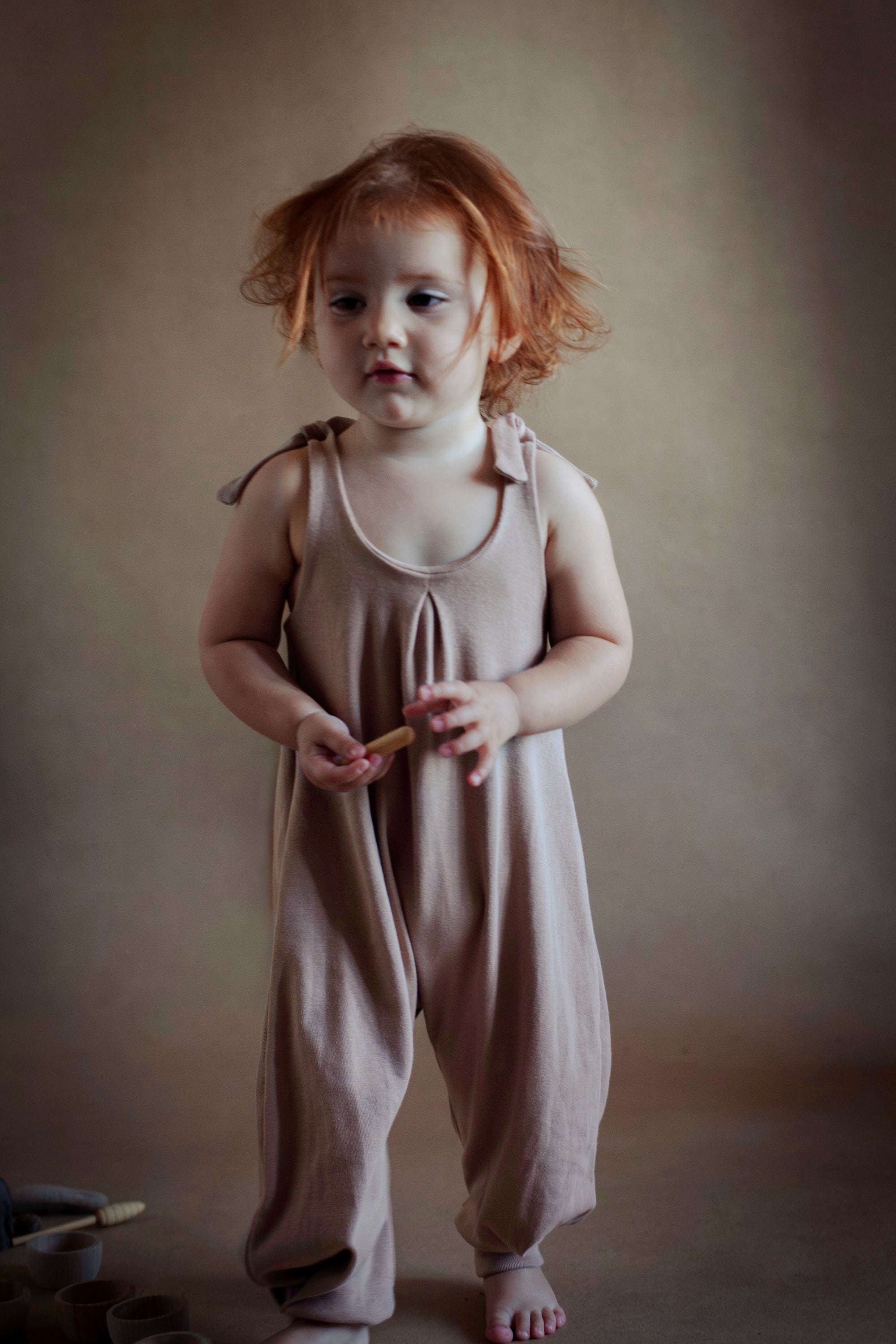 Pure organic cotton jumpsuit for unrestricted movement