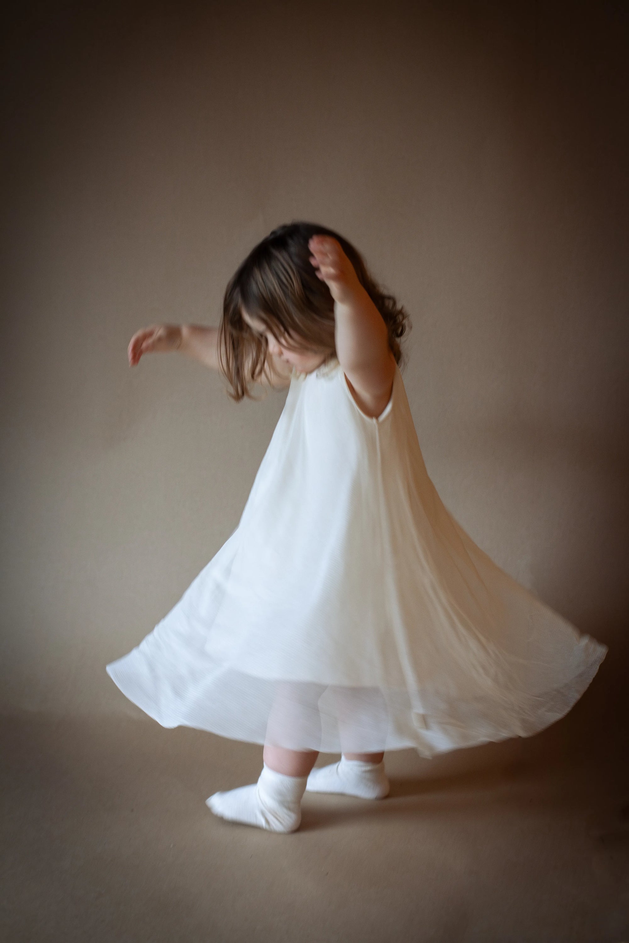 Sustainable cotton tunic dress for growing children