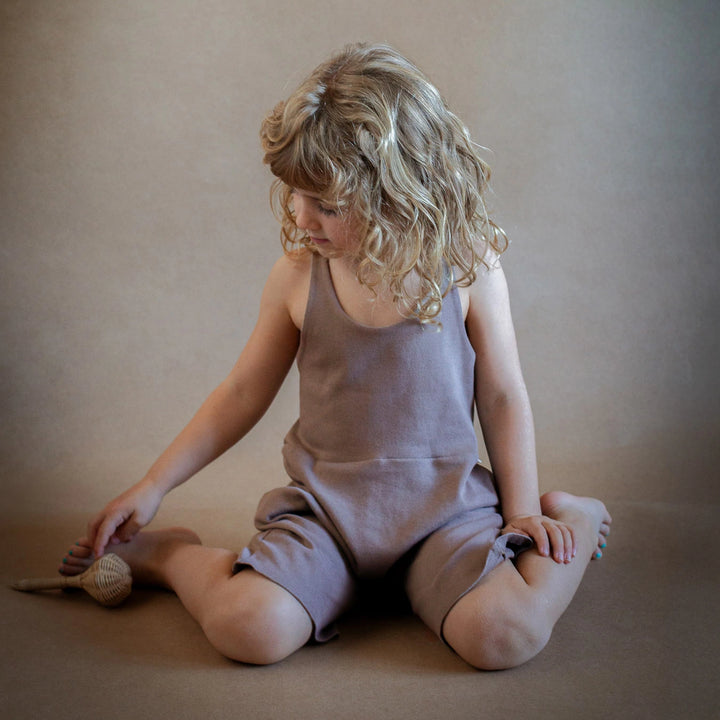 Timeless organic cotton baby overall